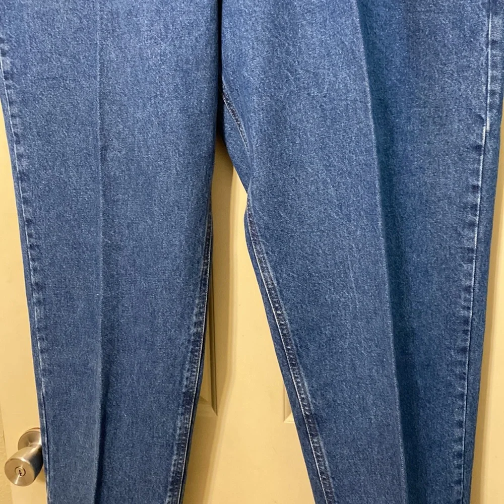 Carhartt Mens Blue Tapered Leg Relaxed Fit Denim Pockets Cotton Jeans Size 42/32